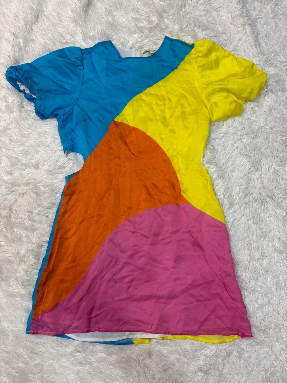 Olivia Rubin Mathilde Colourblock Mini Dress - Picture 4 of 7